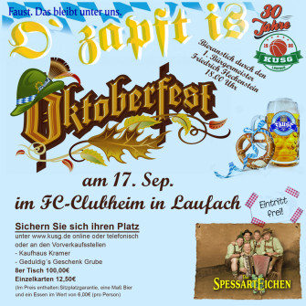 Save-the-date // Oktoberfest // 17.09.2016