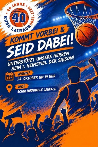 Heimspieltag am 24. Oktober – Herrenteam mit Heimpremiere